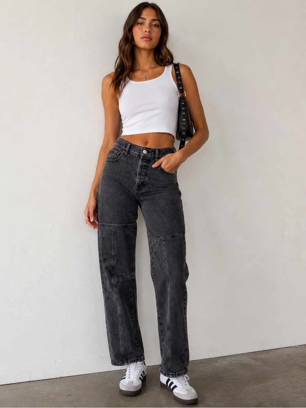 PacSun Black Gray Patchwork Jeans Indie Sleaze Y2K Streetwear Grunge Size 25